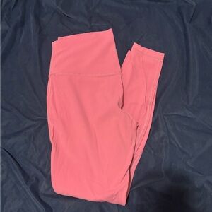 Pink Lululemon Athletica Leggings size 10 inseam 28’